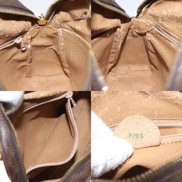 CELINE Macadam Canvas Hand Bag Pvc Leather Brown - Picture 12 of 12